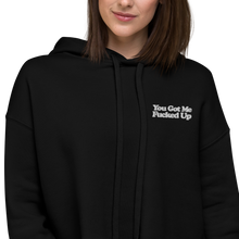 Load image into Gallery viewer, YGMFU EMBROIDERED  CROPPED HOOD
