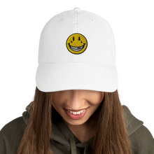 Load image into Gallery viewer, SMILIEY EMBROIDERED CAHMPION DAD HAT
