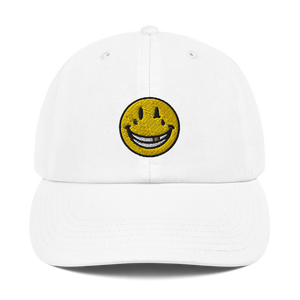 SMILIEY EMBROIDERED CAHMPION DAD HAT