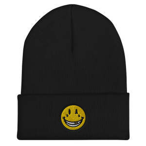 EMBROIDERED SMILEY BEANIE