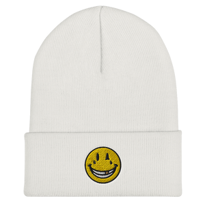 EMBROIDERED SMILEY BEANIE